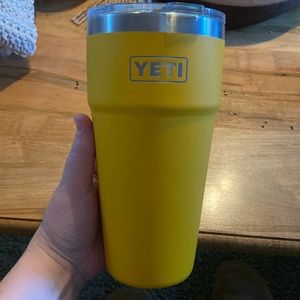 Yellow yeti cup